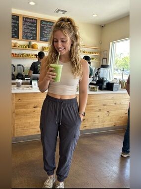 Apana Purple Lightweight Joggers Women’s Small